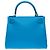 Hermès Sac HERMES Kelly 28 en Cuir Bleu - 102123 - vue 4