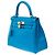 Hermès Sac HERMES Kelly 28 en Cuir Bleu - 102123 - vue 5