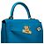Hermès Sac HERMES Kelly 28 en Cuir Bleu - 102123 - vue 7