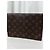 Clutch Louis Vuitton Rabat 23 Marrone in Tela - vista 12