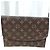 Clutch Louis Vuitton Rabat 23 Marrone in Tela - vista 13