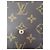 Clutch Louis Vuitton Rabat 23 Marrone in Tela - vista 3