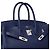 Hermès HERMES Birkin 35 Bag in Blue Leather - 102149 - view 6