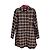 SéZane Vestido Camisa Sadie de Cuadros Algodón Multicolor