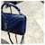 Yves Saint Laurent Royal Blue YSL Mini College Ketten Tasche Blau  - Ansicht 4