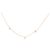 NUOVO COLLANA VANRYCKE STARDUST 3 DIAMANTI CS2R1-02 ORO 18K 39-41 D'oro