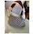 Gucci Borsa Charlotte in tessuto e pelle Bianco sporco - Ansicht 3