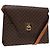 Céline Borsa a spalla in tela Macadam CELINE in pelle PVC marrone oro Auth ki4788 D'oro