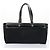 Hermès HERMES Herbag Cabas GM Tote Tasche Canvas Leder Schwarz Silber Auth ep5581 - Ansicht 22