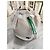Bolsa Bucket Lacoste Blanc Emeraude Verde Creme - vista 14