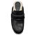 Zoccoli in pelle nera Brunello Cucinelli con shearling e Monili - vista 4