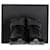 Sneakers alte Chanel CC in pelle nera e camoscio Nero - vista 2