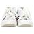 Sneakers alte a righe Moncler Monte Carlo in pelle bianca Bianco - vista 3
