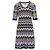 Missoni-Kleid mit Chevron-Muster - 2000er Mehrfarben