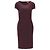 Lanvin Midi Kleid - 10er Jahre Rot Bordeaux