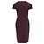 Lanvin Midi Kleid - 10er Jahre Rot Bordeaux - Ansicht 2