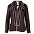 Céline Top Contrastante Celine con Cuello - '10s Castaño