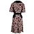 Vestido estampado floral rojo y negro de Louis Vuitton - años 10 Multicolor - vista 3