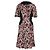 Vestido estampado floral rojo y negro de Louis Vuitton - años 10 Multicolor - vista 4
