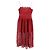 Self portrait Ärmelloses Midi-Spitzenkleid von Self-Portrait aus rotem Polyester