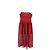 Self portrait Ärmelloses Midi-Spitzenkleid von Self-Portrait aus rotem Polyester - Ansicht 4