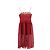 Self portrait Ärmelloses Midi-Spitzenkleid von Self-Portrait aus rotem Polyester - Ansicht 5
