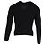 Schwarzer Wollpullover mit Novacheck-Besatz von Burberry mit halber Knopfleiste - Ansicht 3