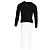 Schwarzer Wollpullover mit Novacheck-Besatz von Burberry mit halber Knopfleiste - Ansicht 6
