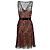 Moschino Spitzenkleid mit rosa Unterhemd - 10er Jahre Schwarz - Ansicht 2