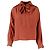 Yves Saint Laurent Rive Gauche Bluse mit Knoten - 2000er Braun