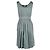 Vestido em jacquard e renda Moschino Cheap and Chic - anos 2000 Azul - vista 3