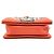 Borsa a spalla in pelle tweed Chanel Boy con catena Arancione - vista 3
