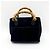 Borsa a tracolla in suede piccola Gucci Bamboo Nero - vista 3