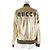 Gucci Lammleder Bomberjacke mit GUCCY-Logo Golden - Ansicht 3
