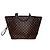 Louis Vuitton Neo Neverfull Damier Ebene MM Pivonie/Cherry Lining - New/Unused - M46987 Brown Red