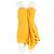 Vestido mini sem alças Adam Lippes em seda amarela Amarelo - vista 4