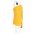 Vestido mini sem alças Adam Lippes em seda amarela Amarelo - vista 6