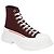 Alexander McQueen Tread Slick Stiefel 'Burgunder Weiß' Rot