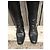 Botas Prada de cuero negro con hebilla - vista 4