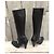 Botas Prada de cuero negro con hebilla - vista 5