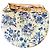 Gucci Hobo in tela blu Flora con morsetto a onda