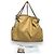 Vintage CHANEL Soft Hobo Bag Caramel Silver hardware