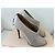 Prada Asymmetric Peep Toe Ankle Booties Grau - Ansicht 3