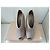 Prada Asymmetric Peep Toe Ankle Booties Grau - Ansicht 4