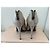 Prada Asymmetric Peep Toe Ankle Booties Grau - Ansicht 7