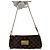 Louis Vuitton Pochette Eva in tela Damier Ebene Multicolore - vista 4