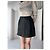 Falda de gabardina de cuero Burberry Negro - vista 3