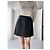 Falda de gabardina de cuero Burberry Negro - vista 4