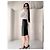 Loewe Vintage Leder Bleistiftrock Schwarz - Ansicht 8