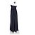 Abito maxi a spalla unica Pierre Balmain in poliestere e cotone blu navy - vista 5